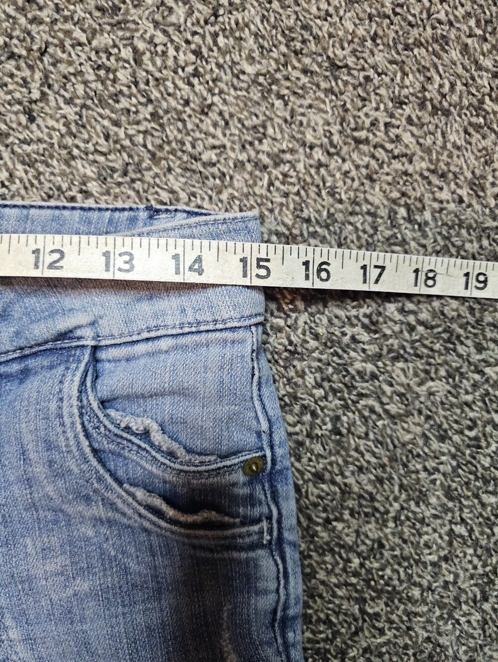 Y2k American Eagle Jean Capri Pants sz 4 - Picture 5 of 5